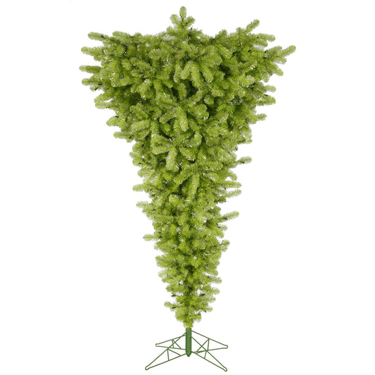 Vickerman 7.5' Lime Upside Down Artificial Christmas Tree Unlit