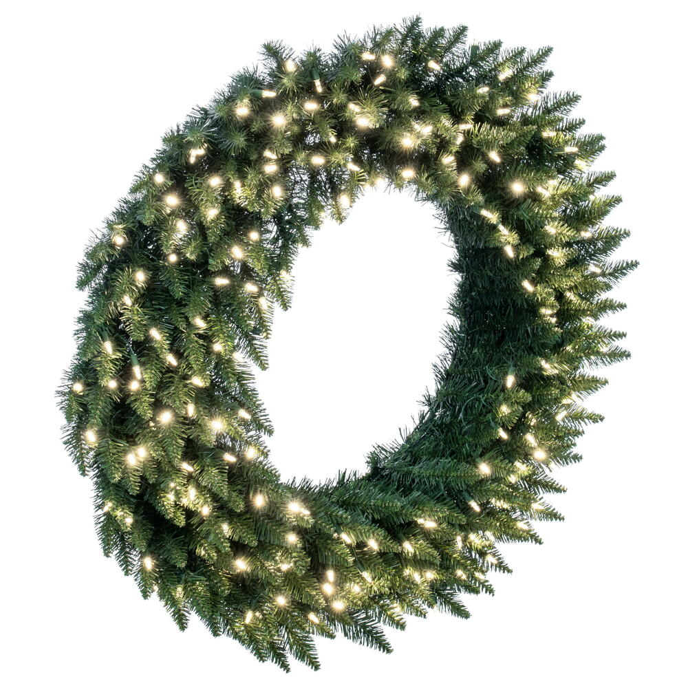 Vickerman 42" Camdon Fir Artificial Christmas Wreath Warm White LED Mini Lights