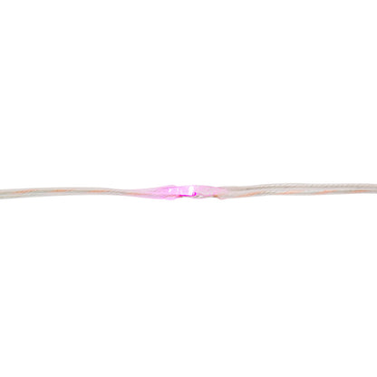 Vickerman 35Lt Pink 360 Degree Battery Operated Micro Light Set 6Hr On/Off Timer Silver Wire with 4" Spacing 12' Long Uses AA Batteries