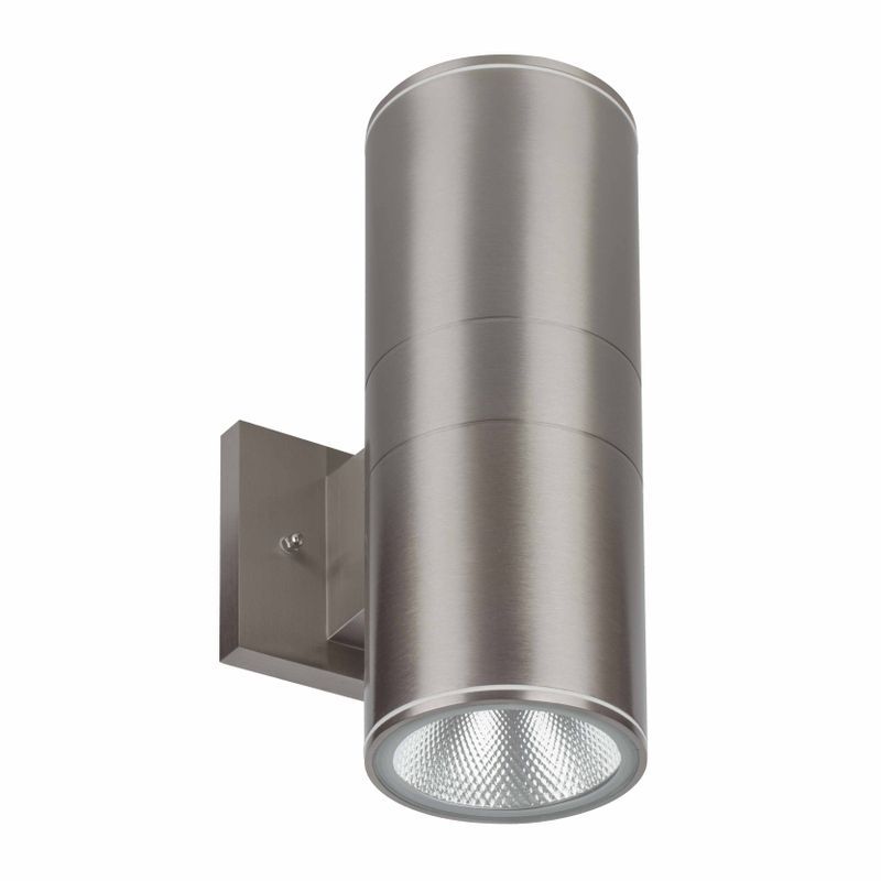 Westgate 4" Cylinder Lights, 120V, Outdoor Lighting, 20W, 1667 Lumens, 3000K, Brushed Nickel Finish, TRI-AC Dimmable