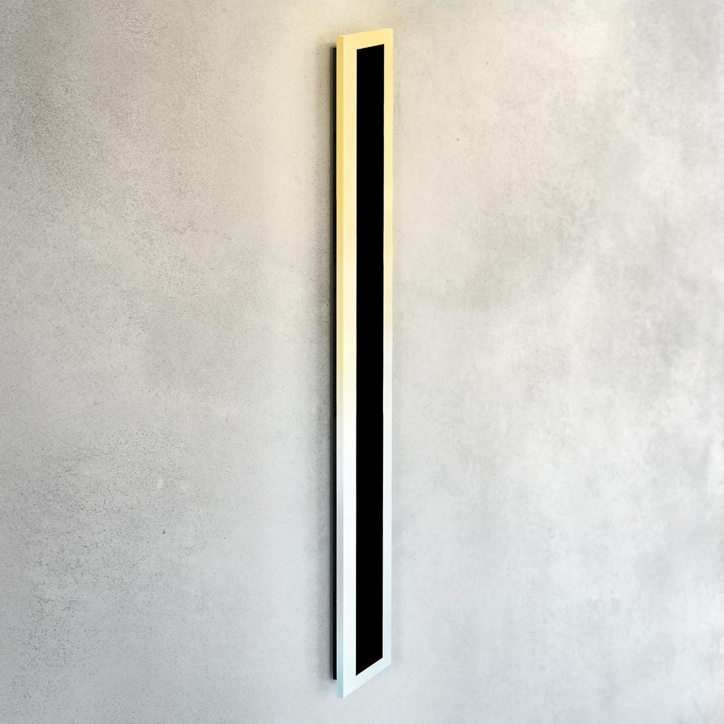 ASD Lighting LED Outdoor Wall Sconce wide acrylic 72" 40W 120-277V CCT Selectable 3000/4000/5000K Dimmable Black ETL
