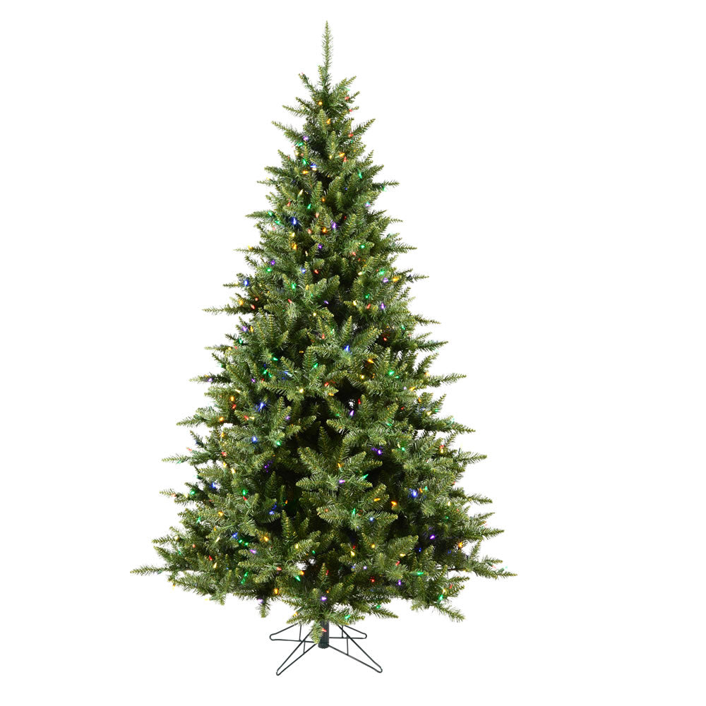 Vickerman 9.5' Camdon Fir Artificial Christmas Tree Multi-Colored Dura-lit LED Lights