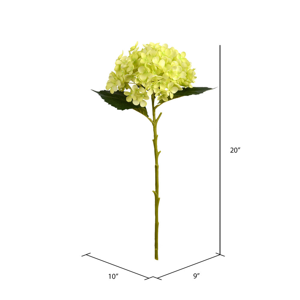 Vickerman 19" Artificial Green Hydrangea Spray. Includes 3 sprays per pack.