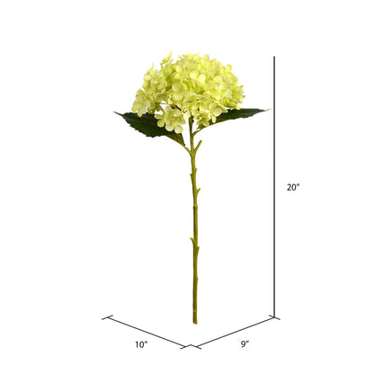 Vickerman 19" Artificial Green Hydrangea Spray. Includes 3 sprays per pack.