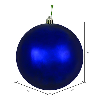 Vickerman 10" Midnt Blue Shiny Ball Ornament