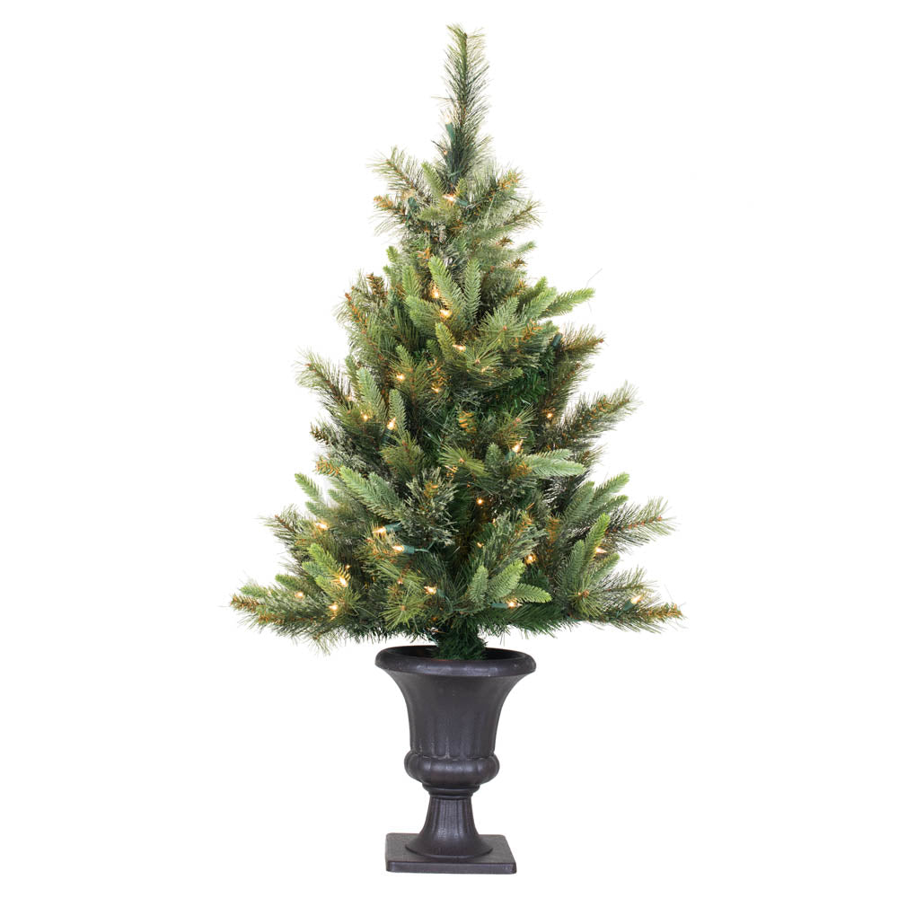 Vickerman 3.5' Cashmere Pine Artificial Christmas Tree Multi-Colored Dura-Lit® Lights