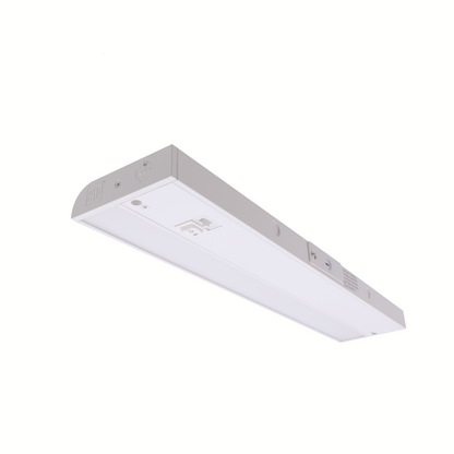 ASD Lighting LED Under Cabinet Linear 12" 5W 120V Dimmable CCT Selectable 2700/3000/4000K Hardwired or Plug-in, Linkable, Hi/Low Switch, White UL