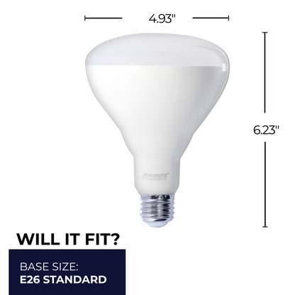 Bulbrite 772861 LED Filament 15 Watt Dimmable BR40 Light Bulb with Frost Glass Finish and Medium (E26) Base - 3000K (Soft White Light), 1400 Lumens