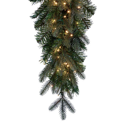 Vickerman 48" Douglas Fir Artificial Pre-Lit Teardrop Warm White 3mm Low Voltage LED Wide Angle Lights.