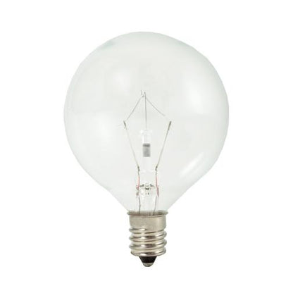 BULBRITE KRYPTON G16.5 CANDELABRA SCREW (E12) 25W DIMMABLE LIGHT BULB 2700K/WARM WHITE 20PK (461225)