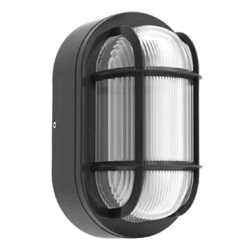 Westgate LED Traditional Bulkhead 14/19/24W 30/40/50K Photocell, Blk, Outdoor Lighting, 12W/18W/20W, 85 Lumens/W, 30K/40K/50K, Black Finish, 0-10V