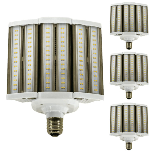 Damar- LED Parking Lot Street Lamp Fold Out to Burn 110W 12650 Lumens 4000K Cool White E39 Mogul Base 100-277V UL Listed Pack of 4- Commercial Security Flood Lights for Barn Yard Stadium Roadway