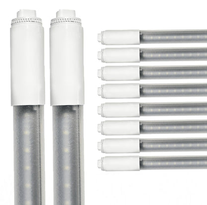 Damar- 7Ft T8 LED Tube Light Bulb Type B Ballast Bypass Single End 32W 4500 Lumens 4000K Cool White R17D Base with Rotating Ends 120-277VAC Pack of 10- Fluorescent Replacement for Garage Workshop