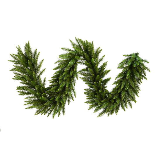 Vickerman 9' Camdon Fir Artificial Christmas Garland Unlit
