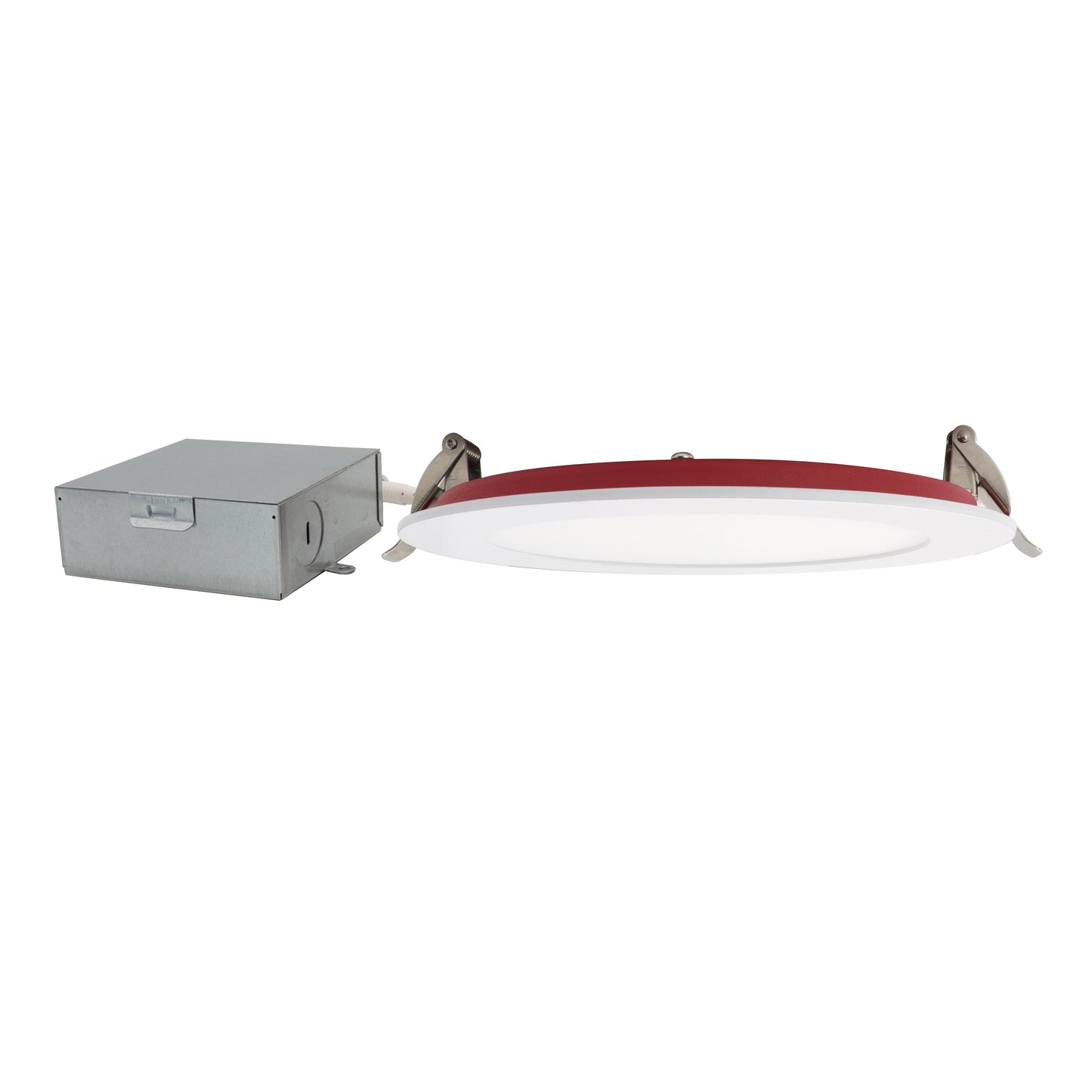 ASD Lighting LED Recessed Mini Panel Fire Rated Round 6inch 15W 120-277V 0-10V Dimmable 2700/3000/3500/4000/5000K with Baffle Trim White ETL Energy Star