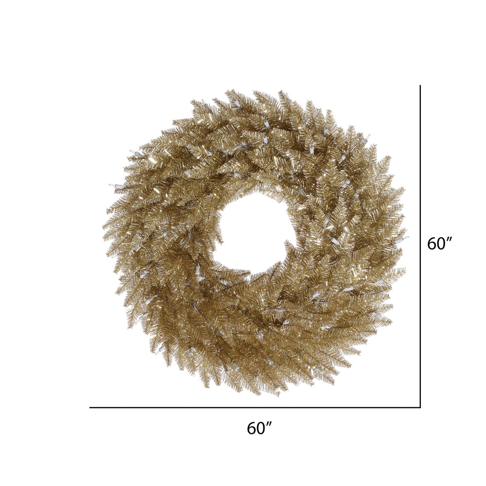 Vickerman 60" Champagne Fir Artificial Christmas Wreath Unlit