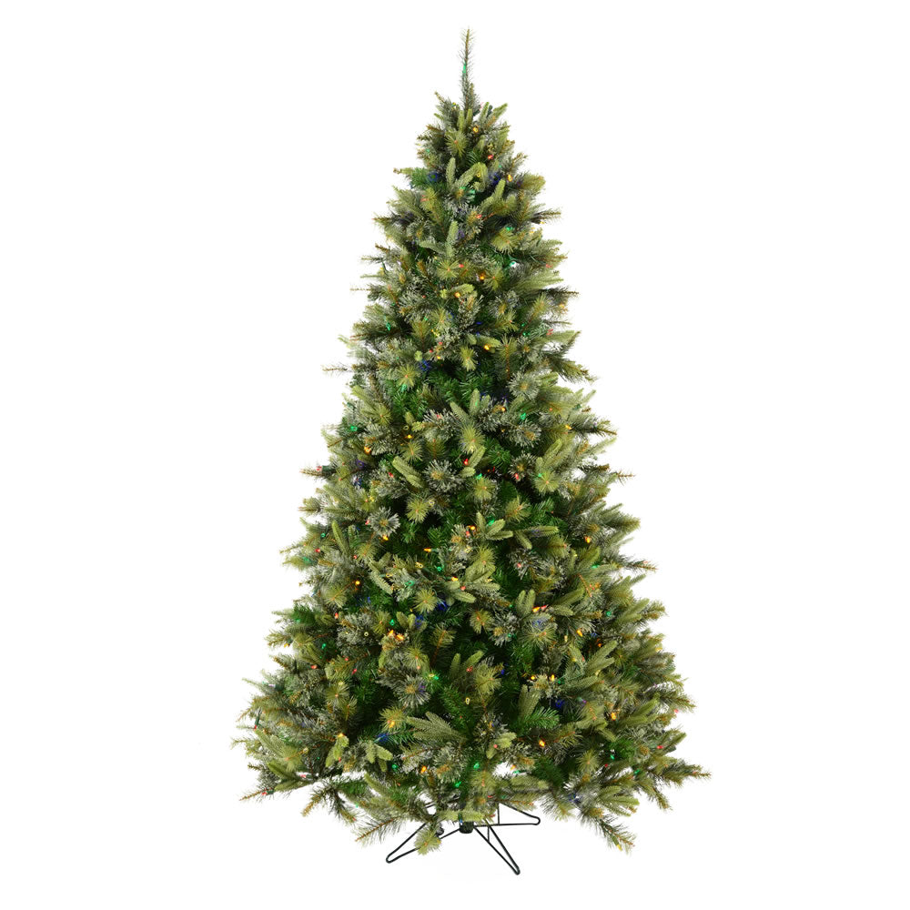 Vickerman 6.5' Cashmere Pine Artificial Christmas Tree Multi-Colored Dura-Lit® LED Lights