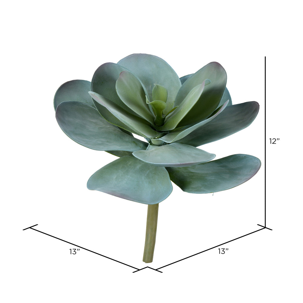 Vickerman 12" Artificial Giant Blue Kalanchoe Stem.