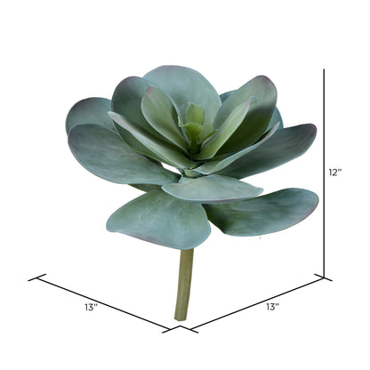 Vickerman 12" Artificial Giant Blue Kalanchoe Stem.