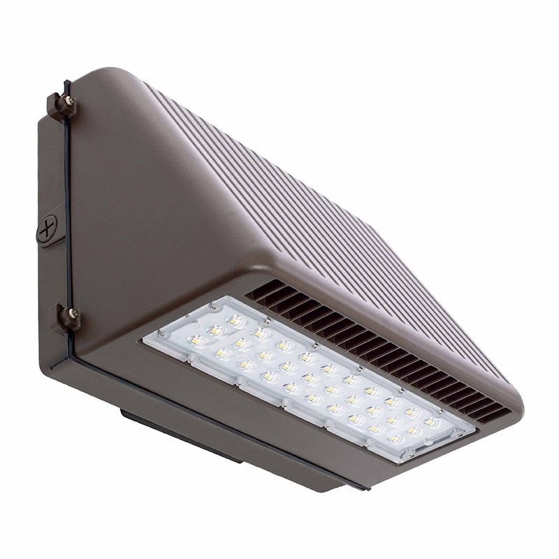 Westgate LED Cutoff Wall Pack, 120-277V, Outdoor Lighting, 50W, 5500 Lumens, 4000K, Dark Bronze Finish, 0~10V Dimmable