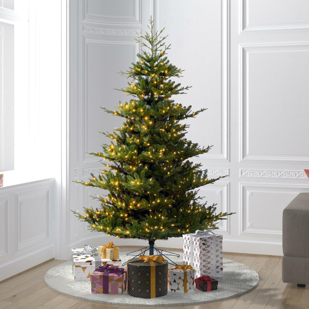 Vickerman 6.5' x 57" Hudson Fraser Fir Artificial Christmas Tree with Warm White LED Lights.