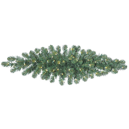 Vickerman 48" Oregon Fir Artificial Christmas Swag Warm White Single Mold LED Wide Angle Lights