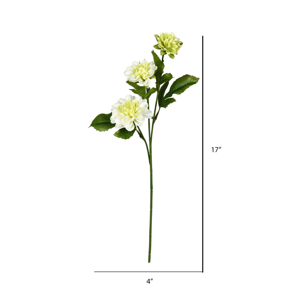 Vickerman 17" Artificial Cream Dahlia Spray. Includes 6 sprays per pack.