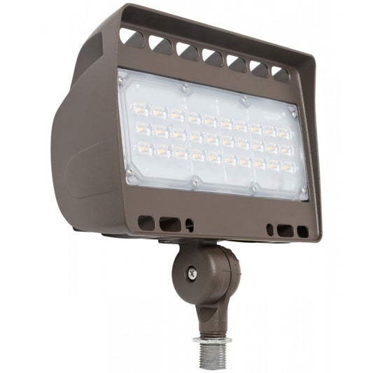 Westgate LED Architectural Flood Lights LF4 Series 120V-277V, Outdoor Lighting, 50W, 6750 Lumens, 3000K, Bronze 0~10V Dimmable