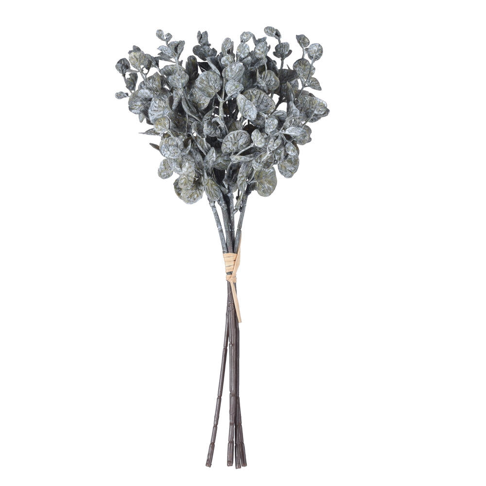 Vickerman 14" Green Artificial Eucalyptus Bundle 3 per bag.