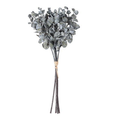 Vickerman 14" Green Artificial Eucalyptus Bundle 3 per bag.