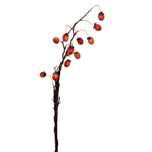 Vickerman 34.5" Orange Artificial Dried Persimmon Spray 2 per bag.