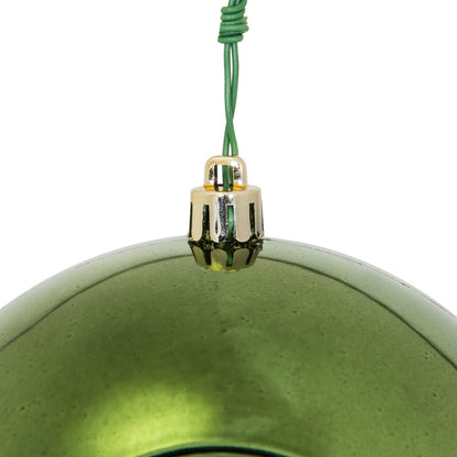 Vickerman 4.75" Moss Green Shiny Star Brite Ball Ornament 4 per Bag