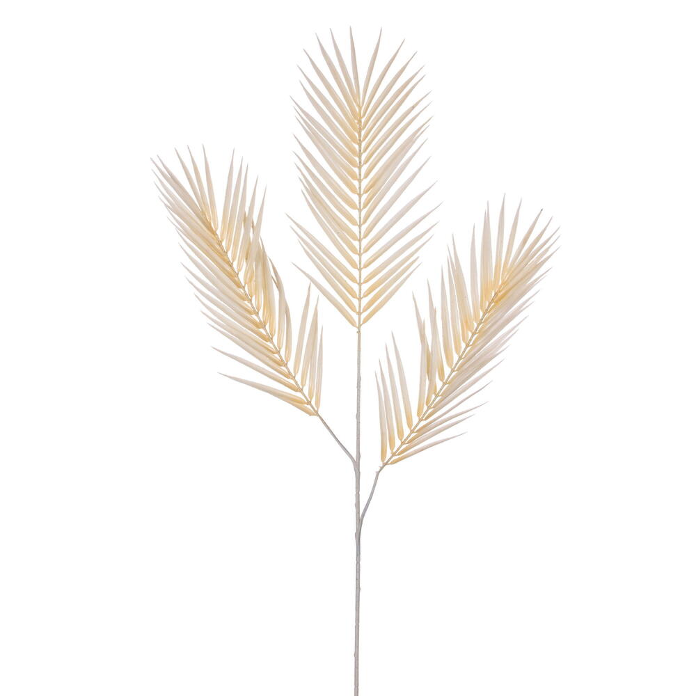 Vickerman 40" Cream Butterfly Palm Spray 3 per bag.