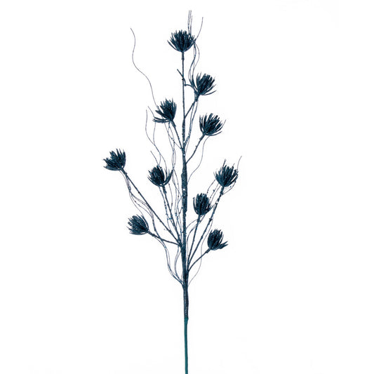 Vickerman 30" Baby Blue Mini Flower Glitter Spray 6 per bag.