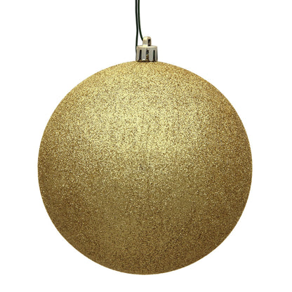 Vickerman 10" Gold Glitter Ball Ornament