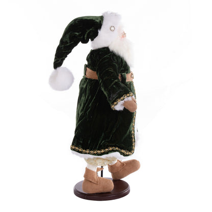 Vickerman 19" Silent Night Collection Santa Doll with Stand