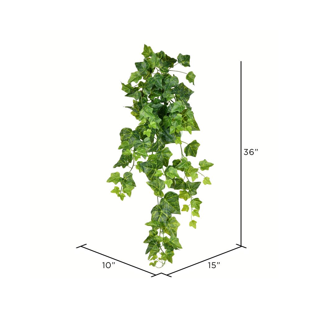 Vickerman Artificial 36" Large Hanging Ivy Bush.