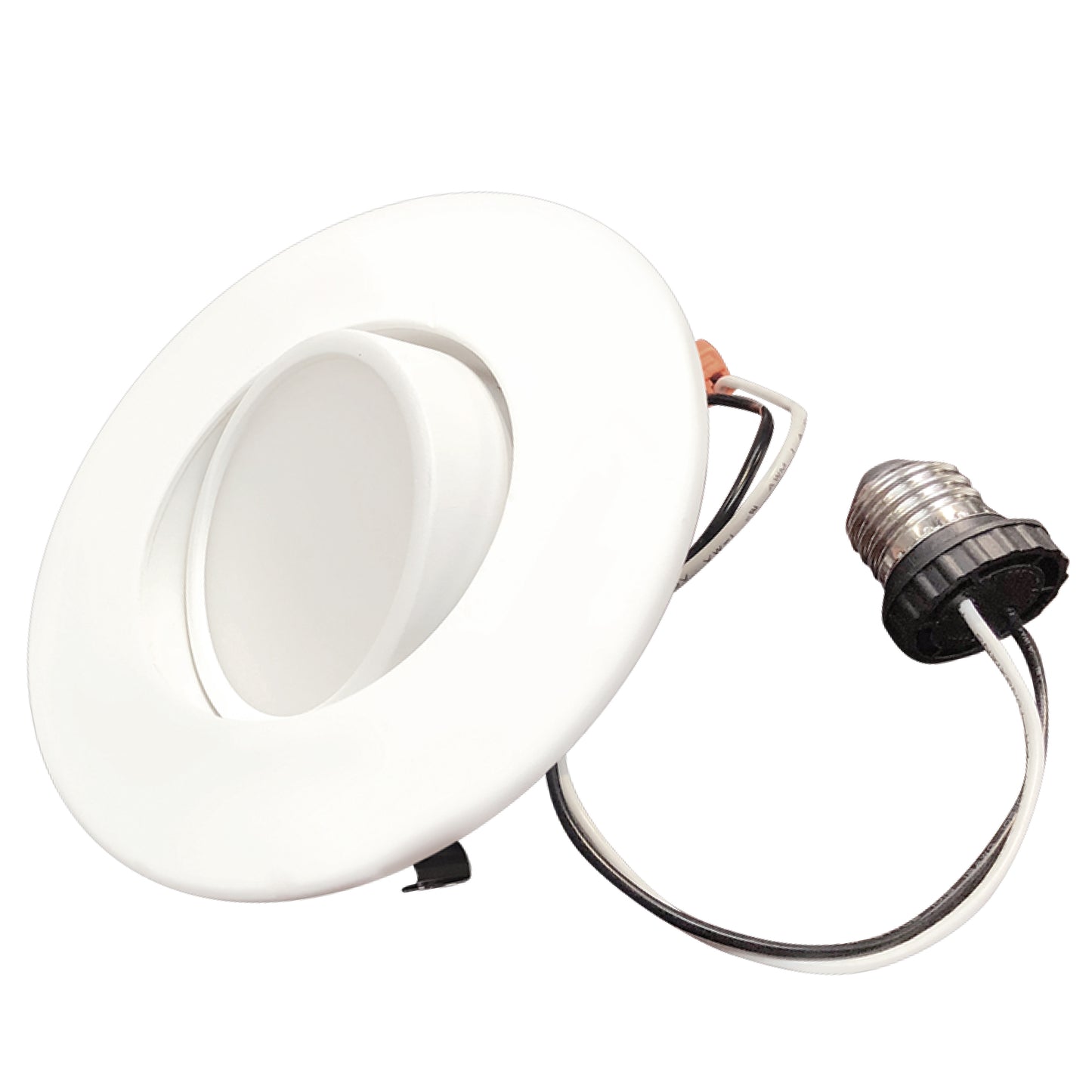 Bulbrite  9W 4" Integrated LED Recessed Adjustable Retrofit Light Kit with Gimbal, 65-Watt Equivalent, 3000K