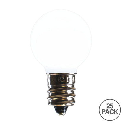 Vickerman G30 Pure White Ceramic LED Replacement Bulb package of 25