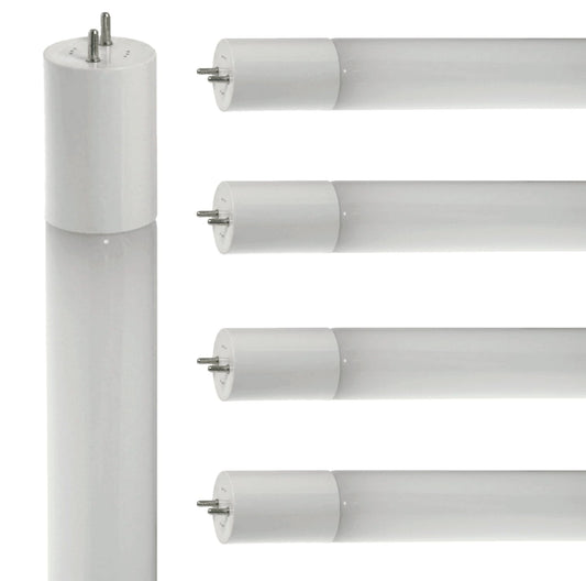 Damar- 4Ft T8 LED Tube Light Bulb Ballast Bypass 18W 2200 Lumen 3500K Neutral White G13 Medium Bi-Pin Base 120-277V UL/DLC Listed Pack of 5- Fluorescent Replacement Garage Warehouse Workshop