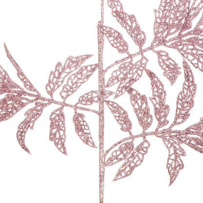 Vickerman 22" Mauve Glitter Sumac Artificial Christmas Spray. Includes 6 sprays per pack.