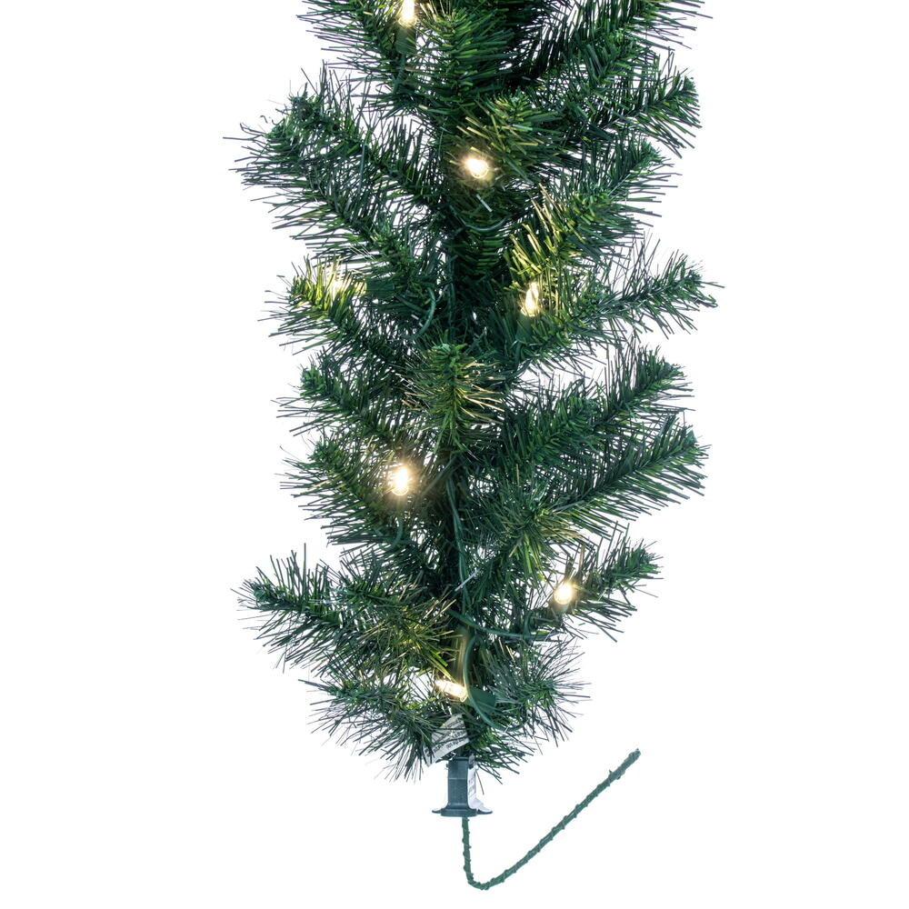 Vickerman 9' Douglas Fir Artificial Christmas Garland Warm White LED Lights