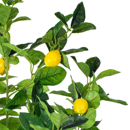Vickerman 51" Artificial Green and Yellow Real Touch Lemon Tree.