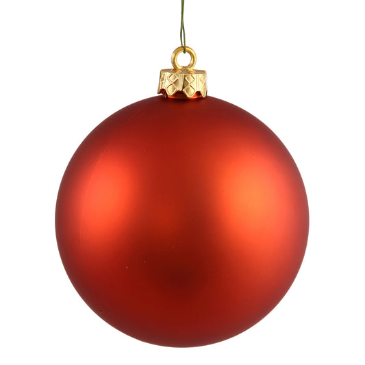 Vickerman 2.75" Burnished Orange Matte Ball Ornament 12 per Bag