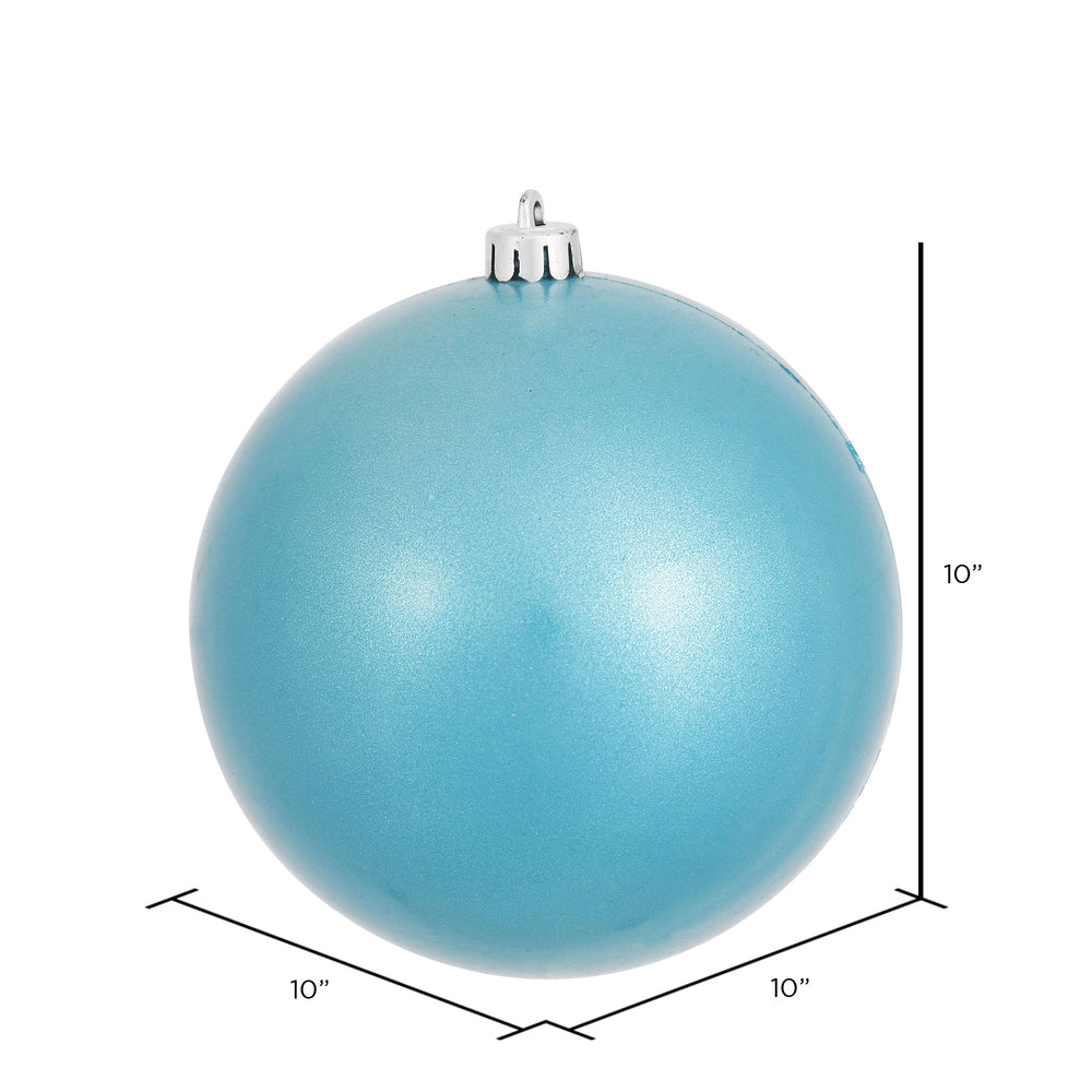 Vickerman 10" Turquoise Candy Ball Ornament