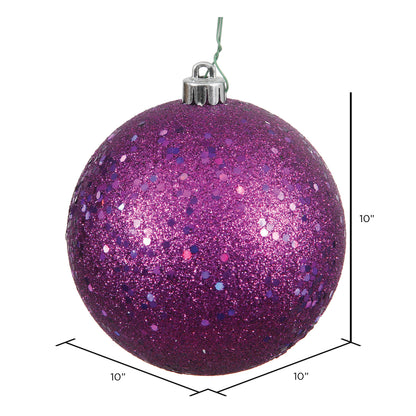Vickerman 10" Plum Sequin Ball Ornament