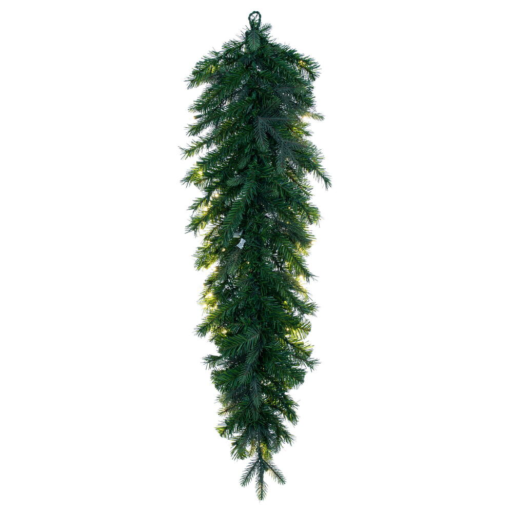 Vickerman 48" Douglas Fir Artificial Pre-Lit Teardrop Dura-Lit® Warm White LED Mini Lights.