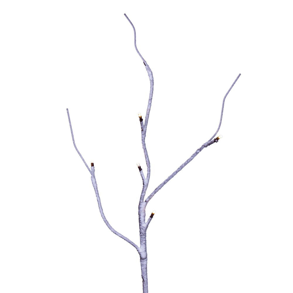 Vickerman 3' Brown Frosted Twig Tree Warm White 3mm Wide Angle LED lights