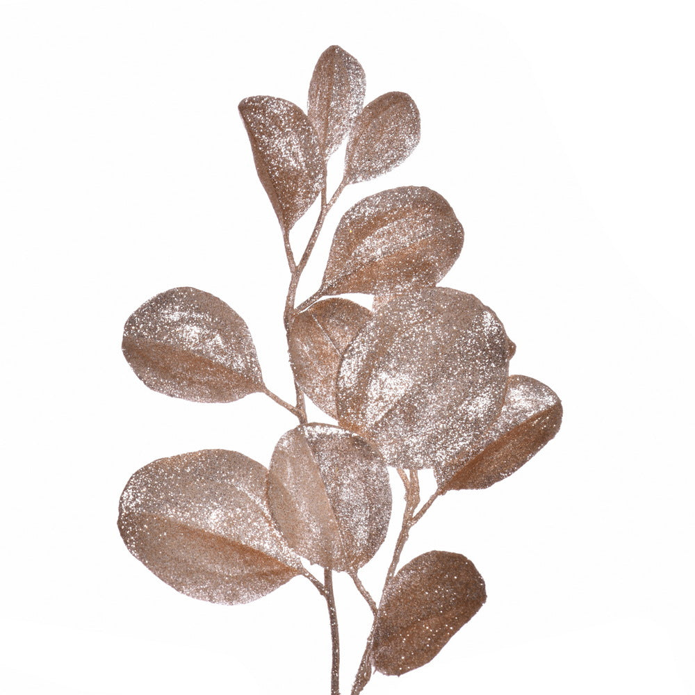 Vickerman 24" Café Latte Artificial Dogwood Glitter Wreath.