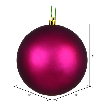 Vickerman 8" Berry Red Matte Ball Ornament